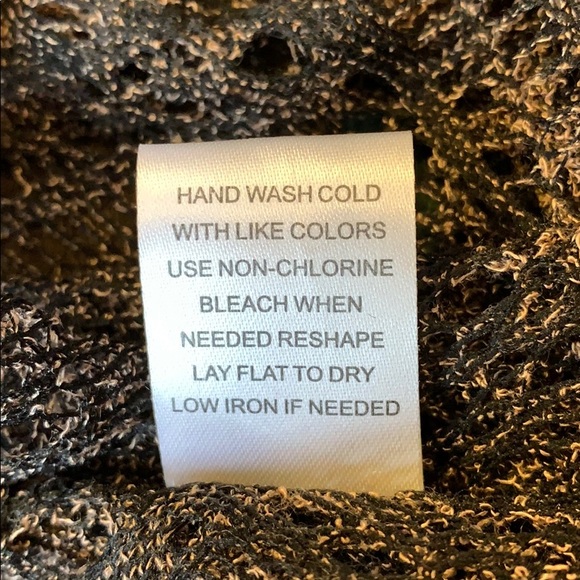 Excellent Open Weave Knit Brown Sweater Vest Large - Picture 9 of 9